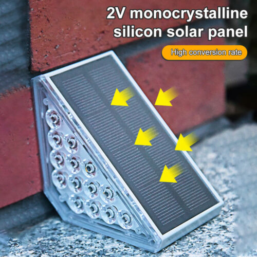 Solar Deck Lights 14LED Outdoor Garden Path Pathway Stairs Step Fence Lamp - Picture 7 of 21
