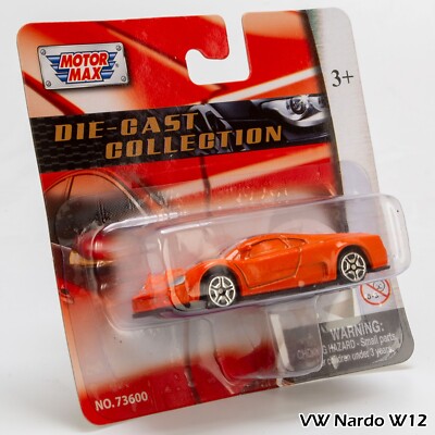 MOTORMAX　ミニカー RARE! Motormax 1:64 diecast car Volkswagen VW NARDO W12 NEW! NO