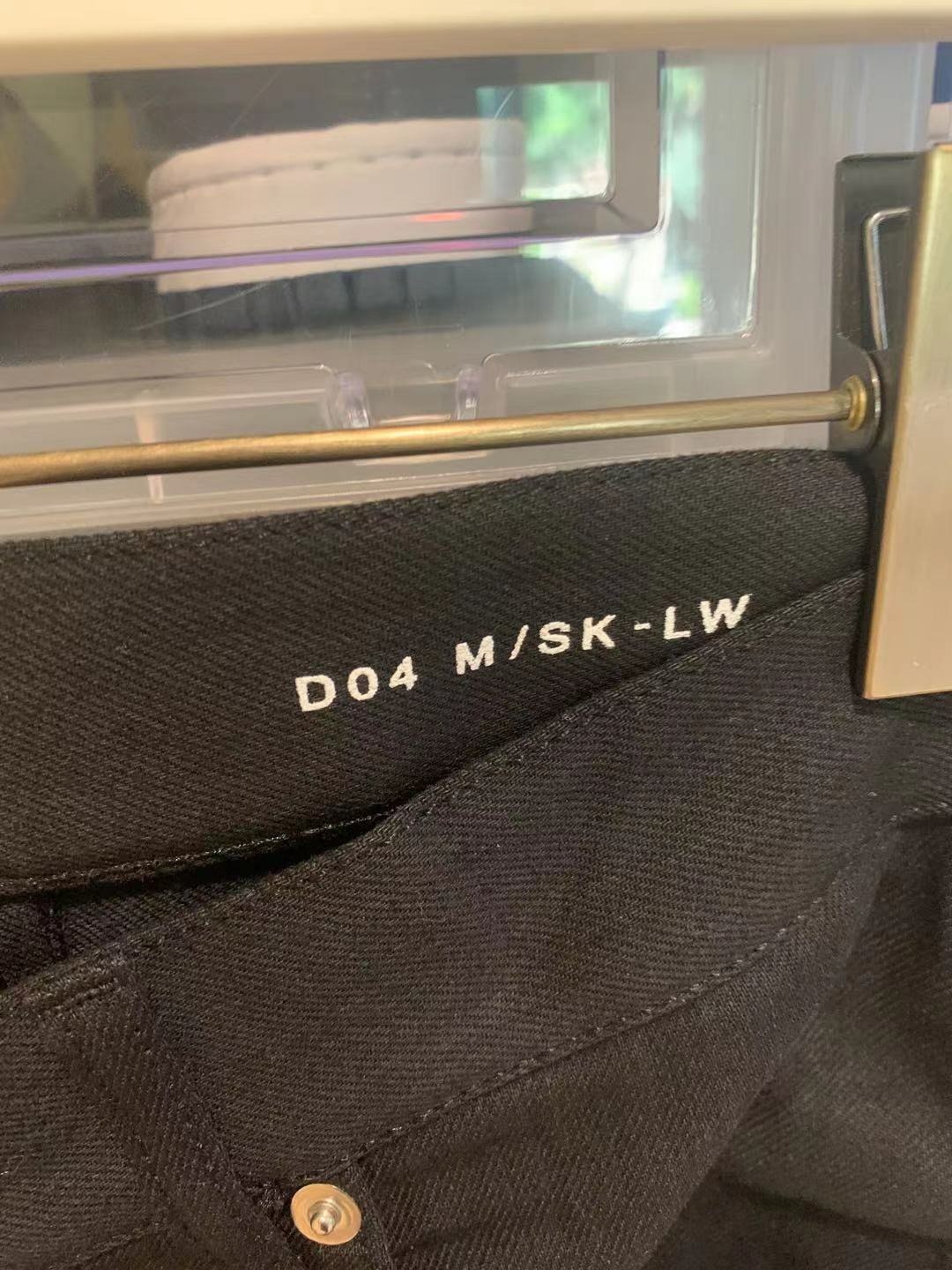 SAINT LAURENT Hedi Slimane pelle cerniera ginocchio skinny D04 biker denim jeans 32