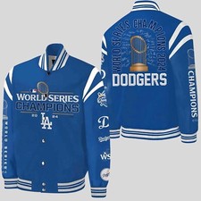LA Dodgers Champions Baseball Jacket, Signature Just message/note size you need