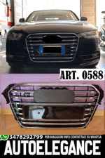 0588 GRIGLIA ANTERIORE AUDI A4 S4 B8 2012-2015 LIFT CALANDRA LOOK S4