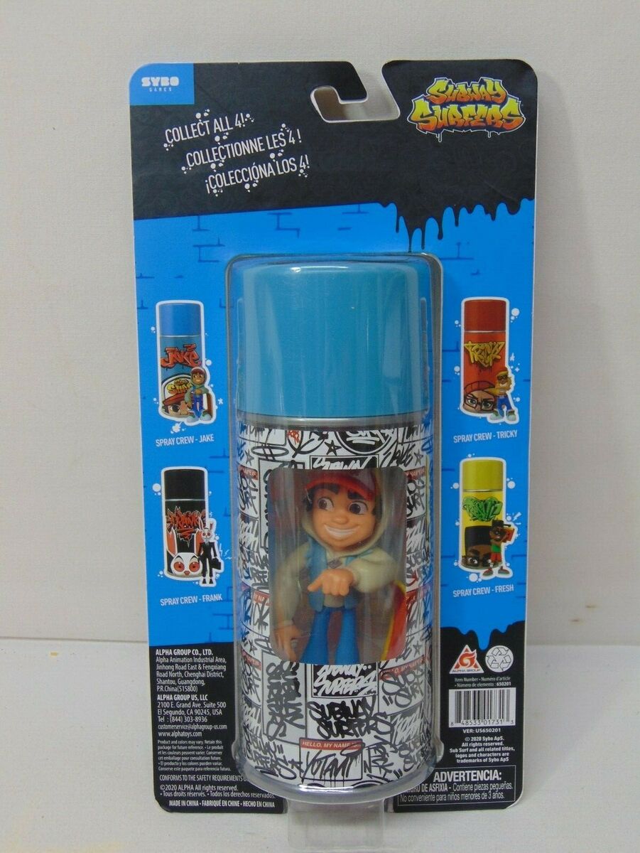 SUBWAY SURFERS Game Sub Surf Spray Crew 4 VINYL FIGURE Jake 2020 BRAND NEW