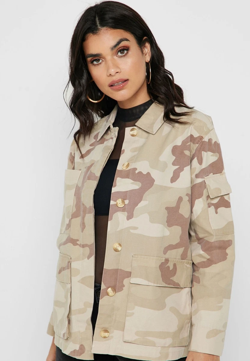 TOPSHOP PETITE Camouflage Stone Jacket UK 10 US 6 EUR 38 (TS173-3) | eBay