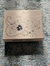 Wood Rubber Stamps- Floral Design Inkadoo Brand