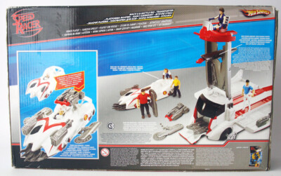 HOT WHEELS SPEED RACER MACH 6 & BATTLE RIG TRANSPORTER MATTEL 2007