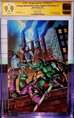 TMNT RAPHAEL #1 MAHNKE VIRGIN VARIANT Casey Jones LTD 500 CGC 9.9