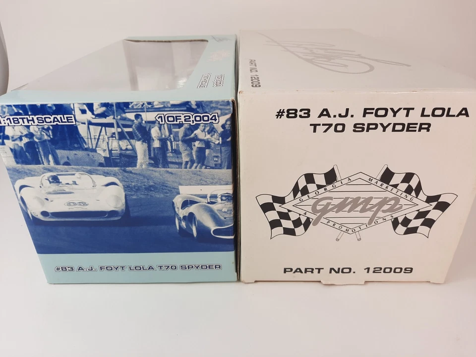 GMP Lola Daytona Air T70 Spyder #83 A.J. Foyt 1969 1/18 12009 - Immagine 4 di 4