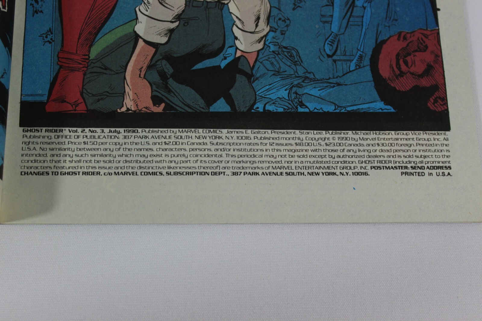 Deathwacth Ghost Rider Ghost Rider #3 vs Blackout Deathwatch Kingpin 1990 Comic Marvel Comics ...
