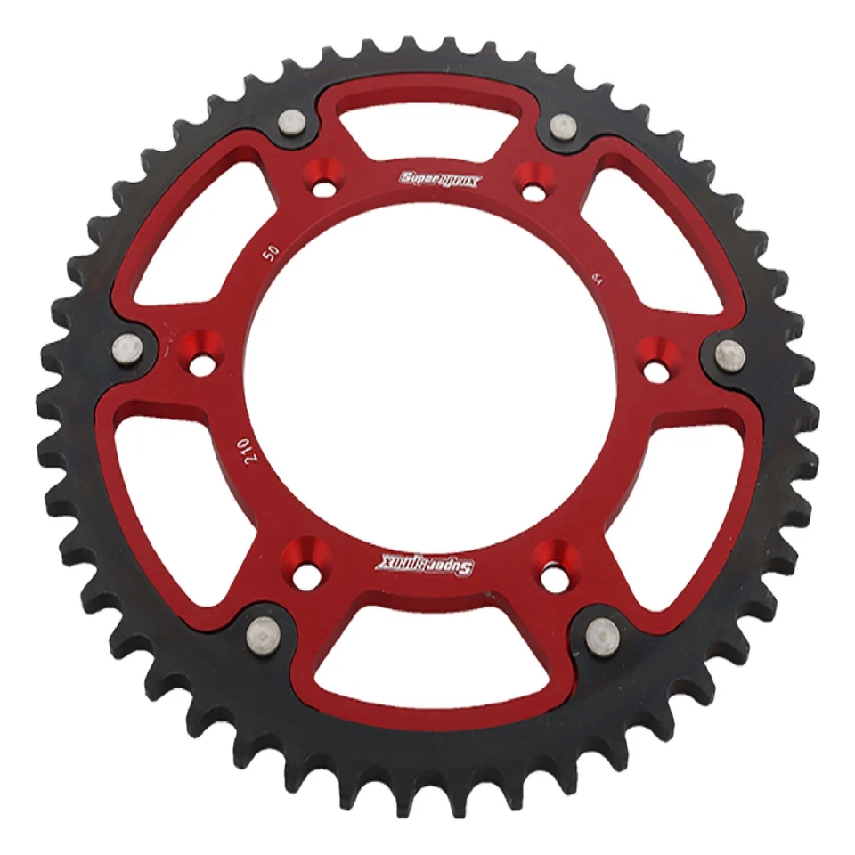 New Supersprox Stealth Sprocket 50T for Honda CR250R 84-07 Red Foto 3 de 4