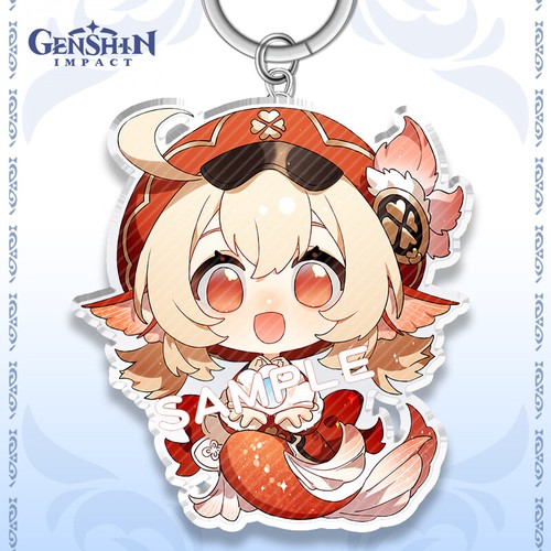 Genshin Impact Anime Bag Pendant Acrylic Keychain Cosplay Keyring Cartoon Gift - 第 24/26 張圖片