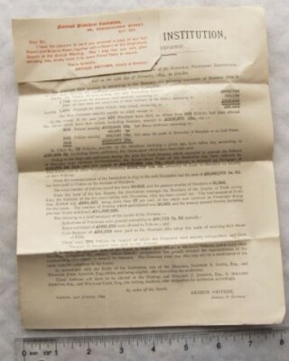 1894 Bericht & Bilanz Nationale Versorgungsanstalt