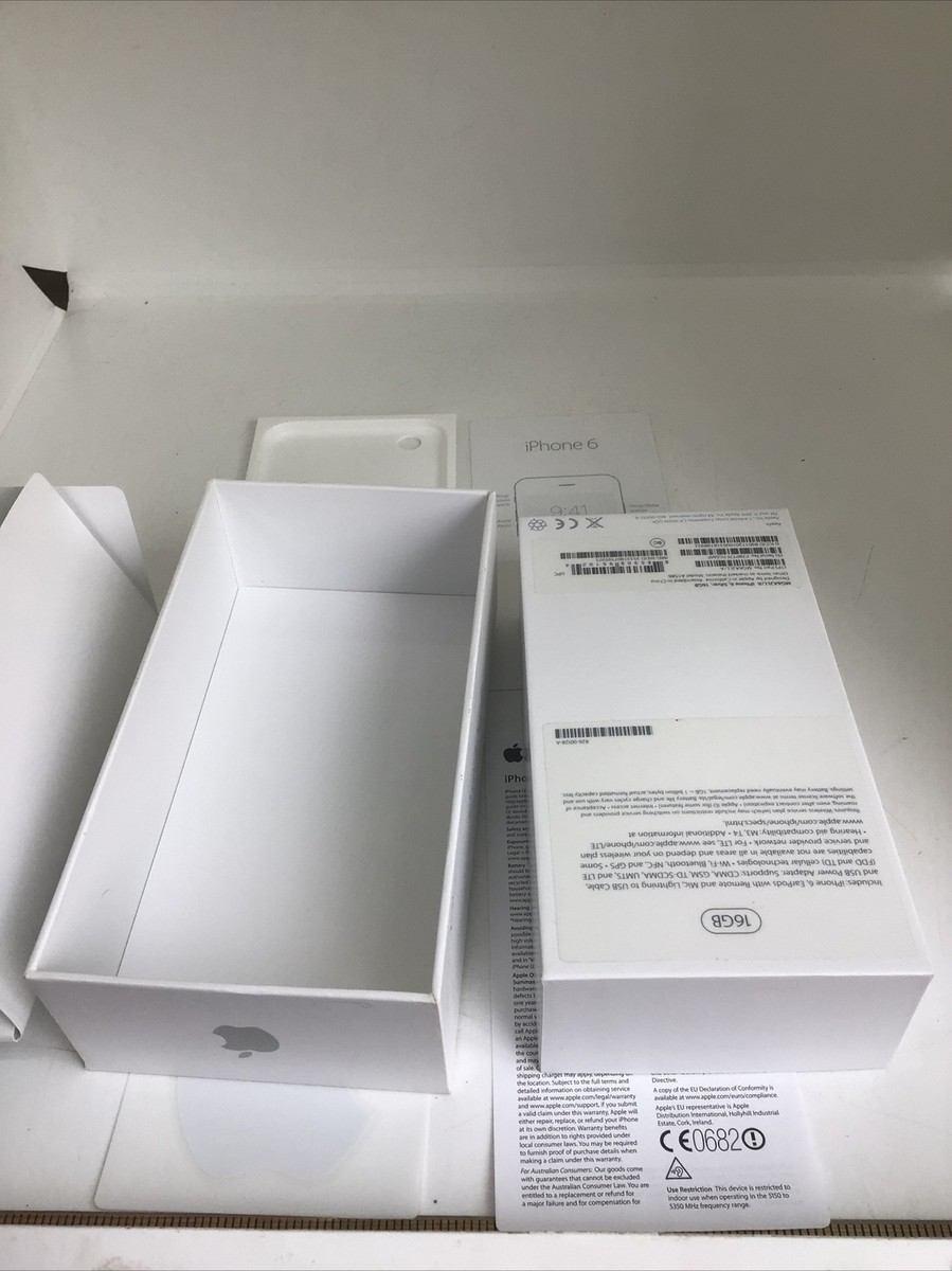 Apple iPhone 6 - 16GB - Silver - EMPTY BOX ONLY - NO PHONE - 2015