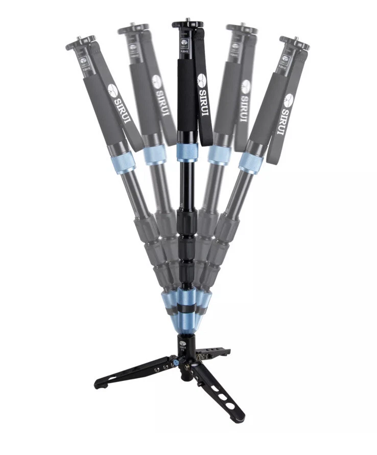 Sirui P-224S Carbon Fiber Video Monopod with folding tripod legs - Image 3 of 4