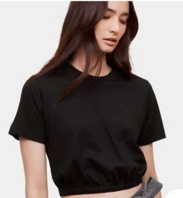 Ladies Black Dress Crop Polyester. Sz M. New WT.