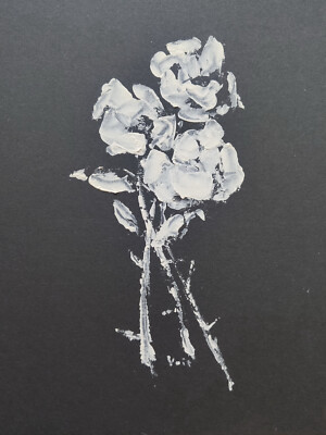 art drawings original hand painted paitings black paper