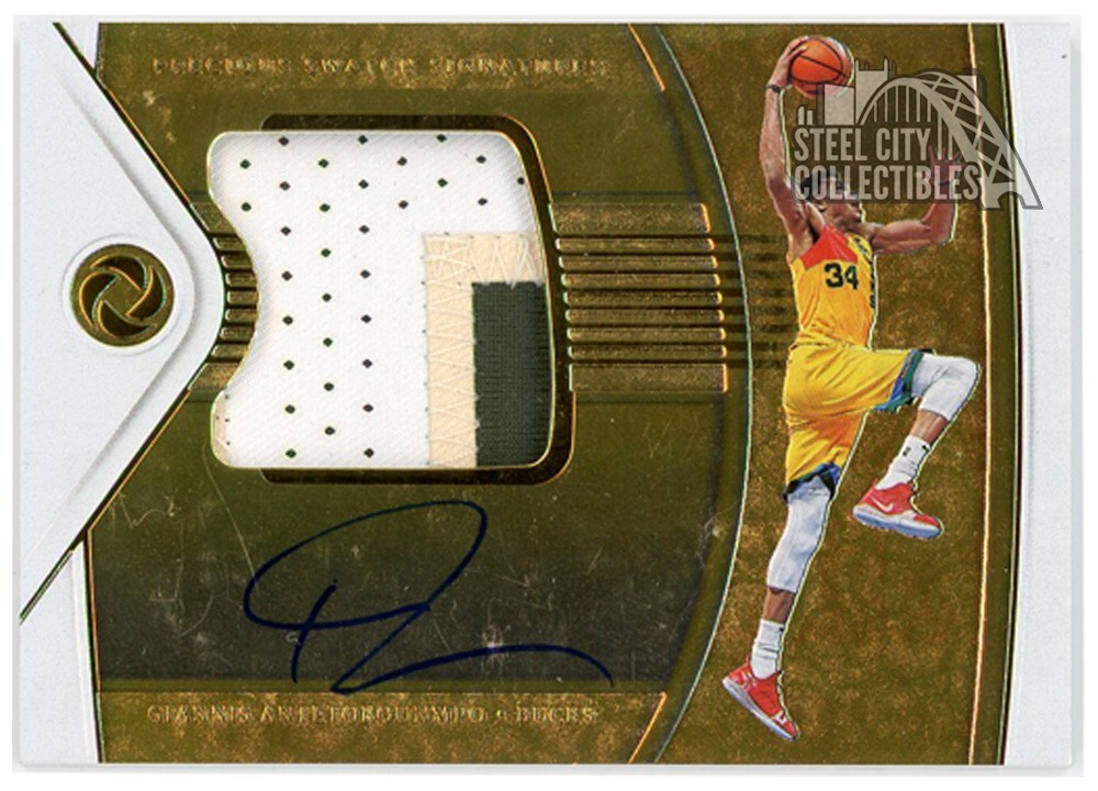 Giannis Antetokounmpo 2018 Opulence Precious Swatch Patch Auto Card PS-GAN 19/25 