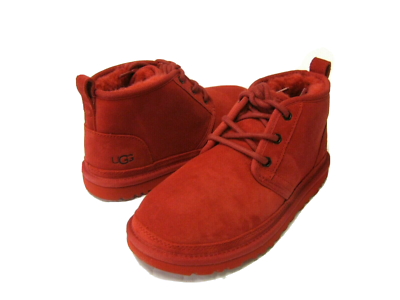 UGG NEUMEL MEN ANKLE BOOTS SUEDE SAMBA RED US 12 /UK 11 /EU  display picture 2