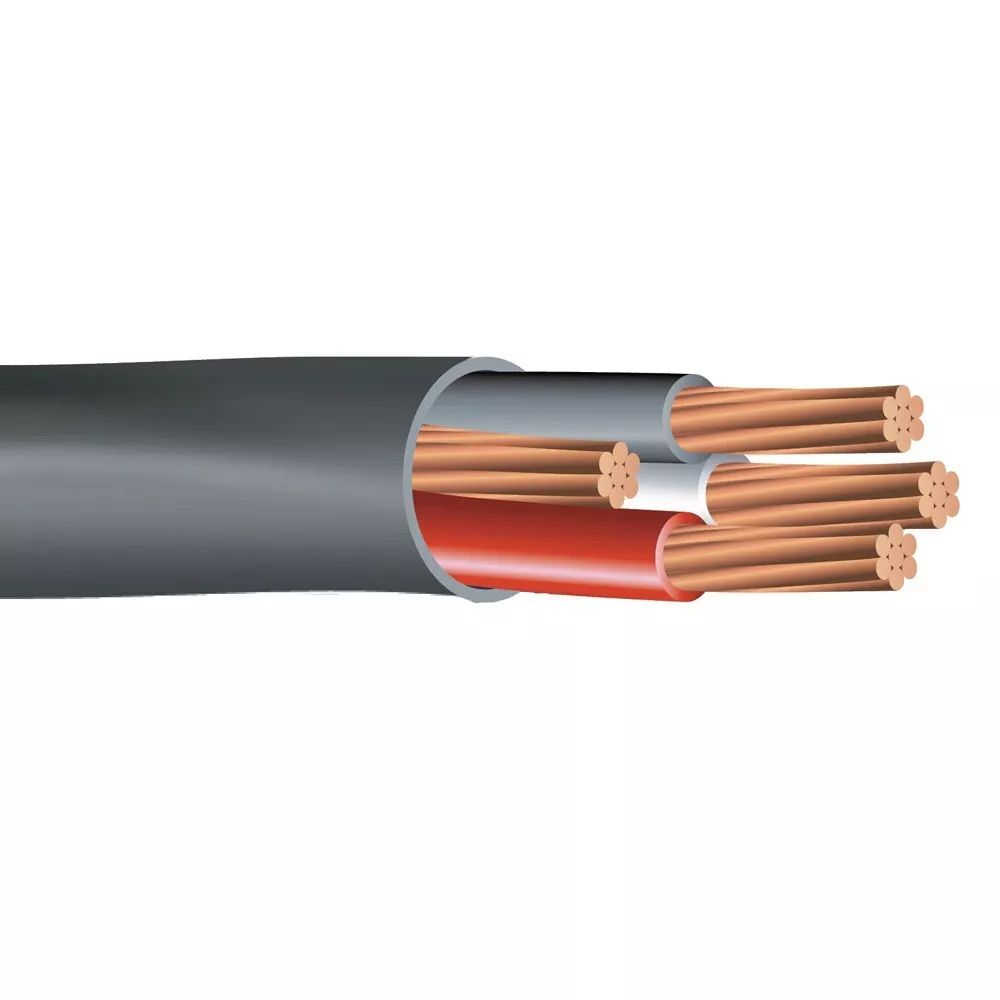 35 Feet Black 6 AWG Copper stranded wire - single 6 Gauge Ground