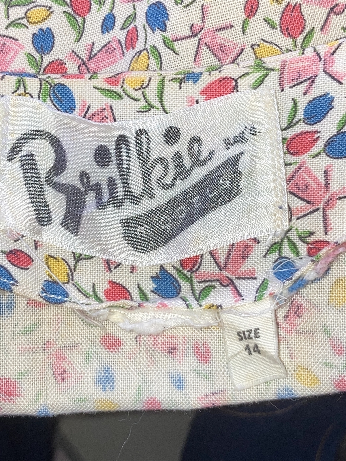 1950s Vintage Windmill Character Print Cotton Sun Dress & Top, Small, Goodwood? 15