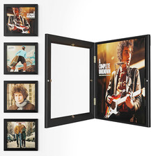 Black 4-Pack Vinyl Record Wall Frames for 12x12 Inch Album Covers