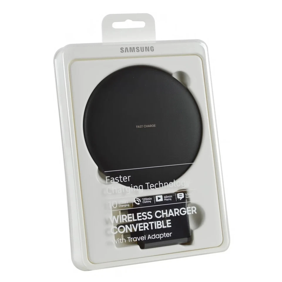 Samsung Fast Qi Wireless Ladepad UK Ladeplatte für Smartphones - schwarz - Bild 2 von 4