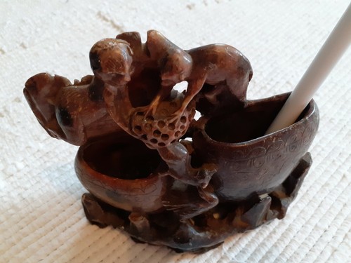 Antique Japanese Brush Holder - Picture 9 of 10