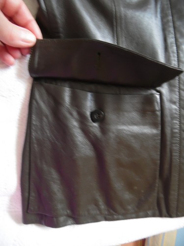 GUCCI Damen Blazer echt leder , Gr dt 36 dunkel grün. - Bild 9 von 16