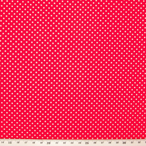 PEA PIN LARGE SPOT SPOTTY DOT FABRIC Red Blue Pink POLYCOTTON MATERIAL 1/2 Metre - Picture 28 of 58