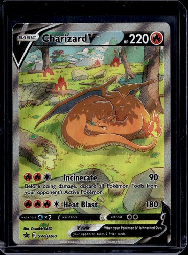 Carte promozionali Pokemon SWSH: Spada e Scudo Charizard V SWSH260