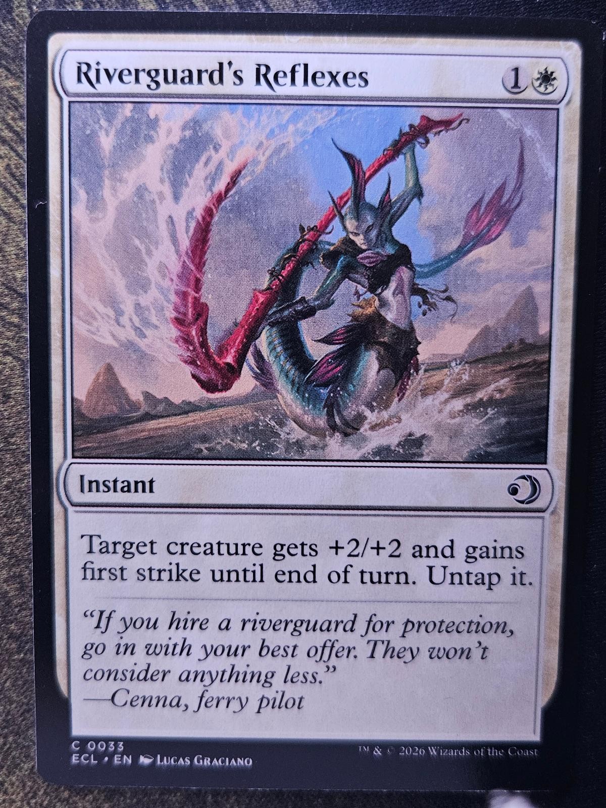 Riverguard's Reflexes 33 Common Lorwyn Eclipsed Magic: The Gathering Near Mint