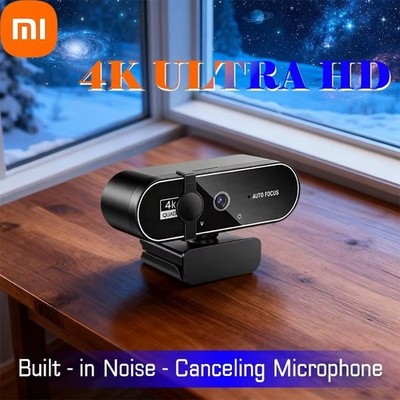 Xiaomi MiJia 4K Webcam Mini Camera Full HD Webcam Microphone 30fps USB We