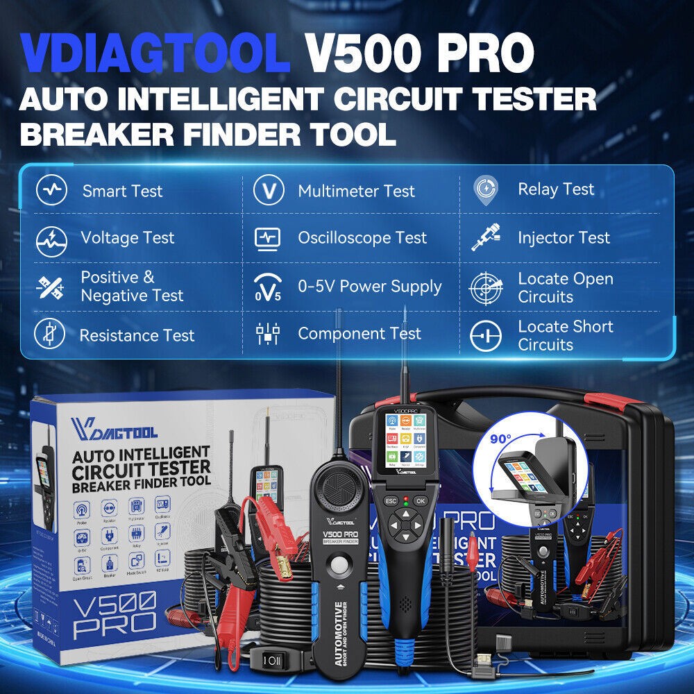 VDIAGTOOL V500Pro Circuit Tester Power  Probe Breaker Finder Tool Multimeter