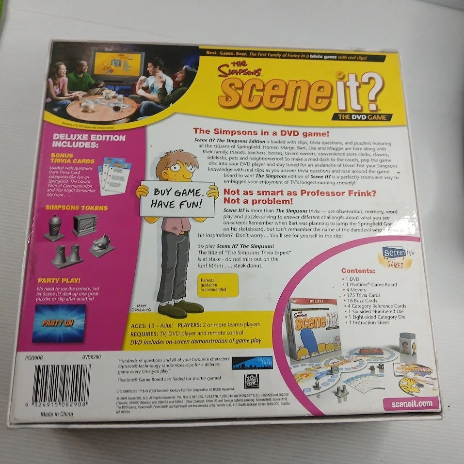 The Simpsons - Scene It? The DVD Game DELUXE Edition Board Game Complete - Image 2 of 4
