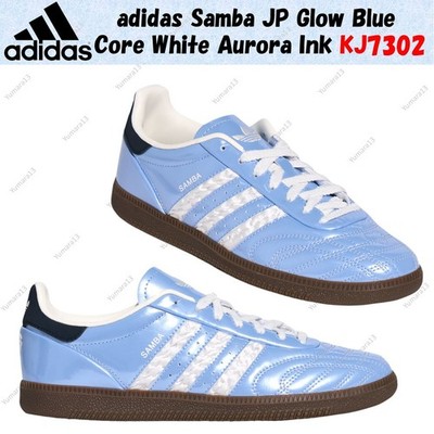 adidas Samba JP Glow Blue Core White Aurora Ink KJ7302 Women's Size