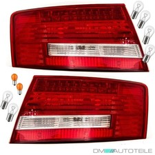 Audi A6 4F2 C6 LED Rückleuchten SET Rot Weiß Limousine 04-08 + LEDs + Birnen XXL