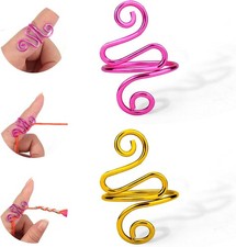 Crochet Ring,2PCS Gold Adjustable Yarn Tension Ring for Crocheting
