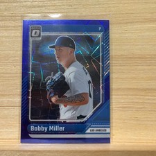 2024 Panini Donruss - Optic Blue Velocity #69 Bobby Miller Dodgers A-26