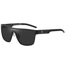 DUCO Men's Polarized Square Sunglasses Carbon Fiber Flat Top Shield DC8230