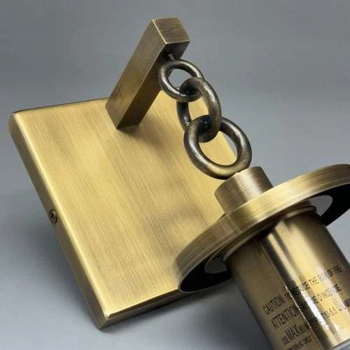 HUDSON VALLEY Lighting Group Fixture Size 7”L x 5”W Patina Brass Metal B6121-PBR - Picture 3 of 16