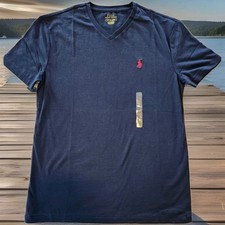 POLO RALPH LAUREN MEN'S SMALL V-NECK T-SHIRT NWT