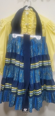 womens square dance blouse and skirt