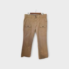 1971 Levi  s Taupe White Tab Big E Flare Jeans TALON ZIP COPPER Snaps Orig Hems