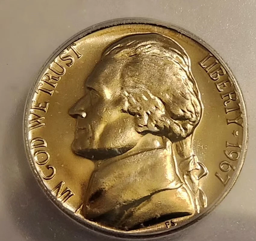 1967 SMS Jefferson Nickel ICG Certified MS69 Hutto Signed TOP POP - Image 3 of 4