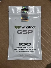WHATNOT Penny Sleeves!! 100 Easy Pull Tab Card Sleeves DISCONTINUED Official!