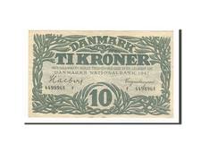 [#158915] Geldschein, Dänemark, 10 Kroner, 1947, SS+