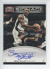 SEAN ELLIOTT AUTO 2012-13 PANINI THREADS SIGNAGE ON CARD AUTOGRAPH SP SPURS
