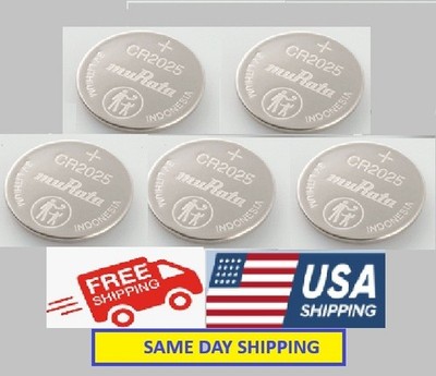 CR2025 5pc MURATA BULK  lithium 3v battery  EXP 2031 FREE SHIPING