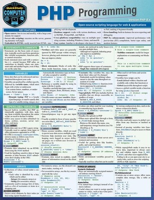 PHP Programming: A Quickstudy Laminated Reference Guide, Robin 9781423251262^;