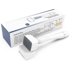 Rodillo Derma Stamp Micro Aguja Ajustable Derma 0.25 mm para Cara de Crecimiento de Barba