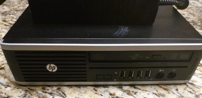 HP Slim Desktop Computer Intel i7 Win 10 4GB RAM 320GB HDD WiFi DVD Power Brick